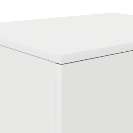 Opbevaringsskab 2 stk. Hvid 118 x 41 x 40 cm Konstrueret træ