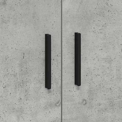 Opbevaringsskab 2 stk. Beton Grå 118 x 41 x 40 cm