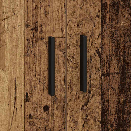 Opbevaringsskab 2 stk. Gammelt træ 118 x 41 x 40 cm