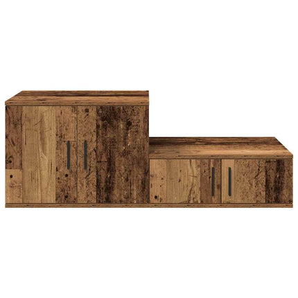 Opbevaringsskab 2 stk. Gammelt træ 108 x 41 x 40 cm
