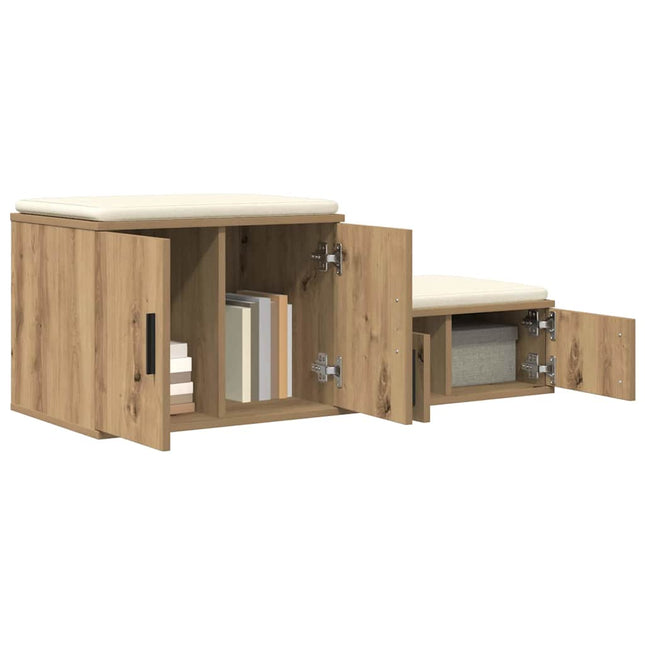 Opbevaringsskab 2 pcs Artisan Egetræ 108 x 41 x 40 cm