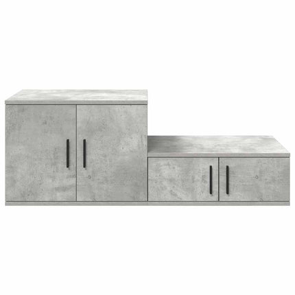 Opbevaringsskab 2 stk. Beton Grå 103 x 41 x 40 cm