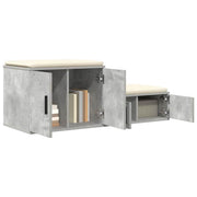 Opbevaringsskab 2 pcs Beton Grå 103 x 41 x 40 cm