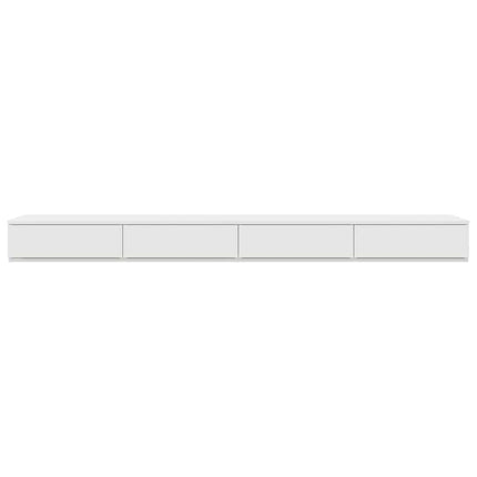 Sengeskuffer Hvid 200 x 36,5 x 16,5 cm Konstrueret træ