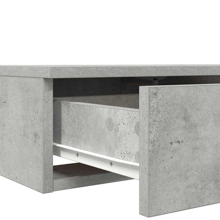 Sengeskuffer Beton Grå 80 x 36,5 x 16,5 cm Konstrueret træ