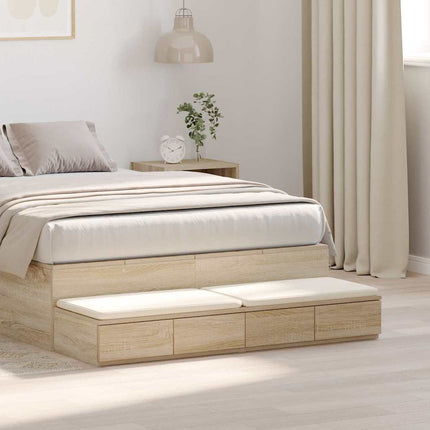 Sengeskuffer Sonoma eg 120 x 36,5 x 16,5 cm Konstrueret træ