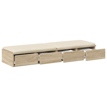 Sengeskuffer Sonoma eg 120 x 36,5 x 16,5 cm Konstrueret træ