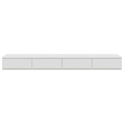Sengeskuffer Hvid 140 x 36,5 x 16,5 cm Konstrueret træ