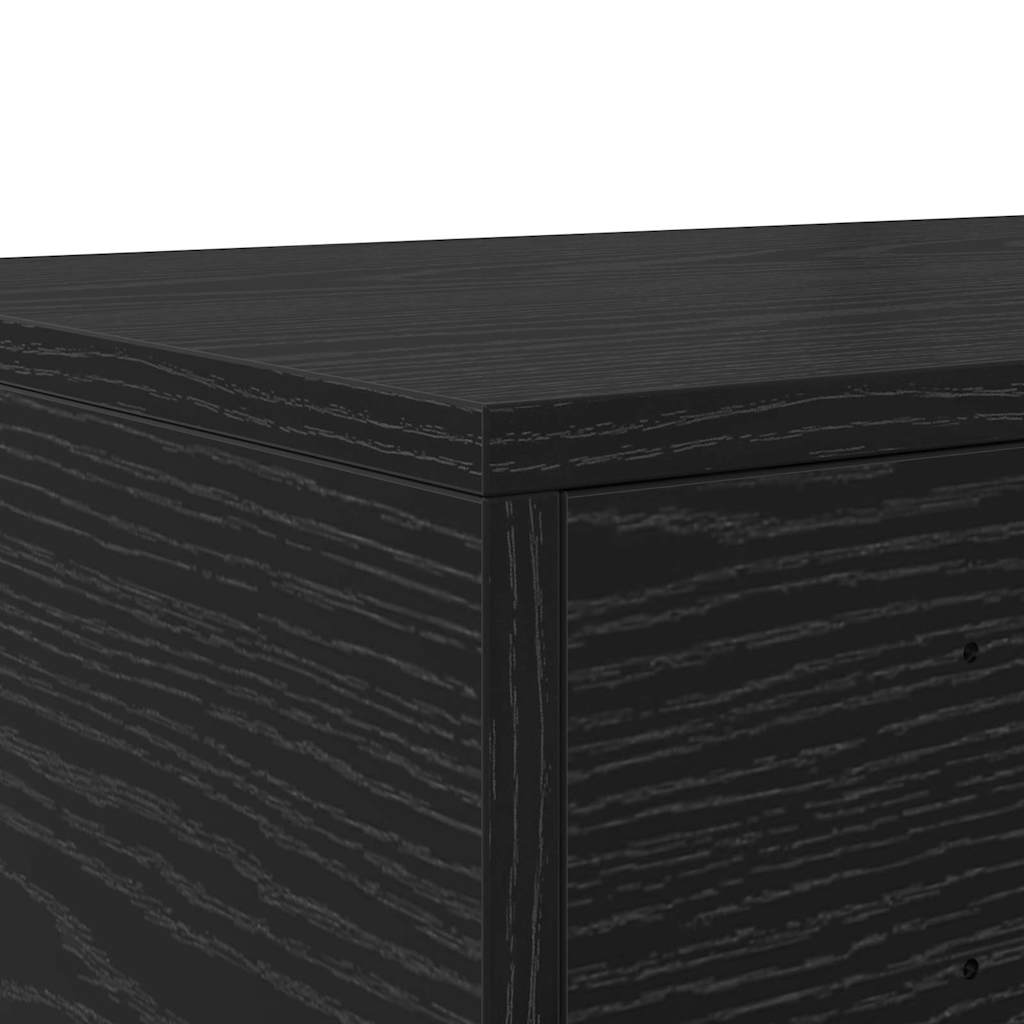 Sengeskuffer Sort eg 160 x 36,5 x 16,5 cm Konstrueret træ