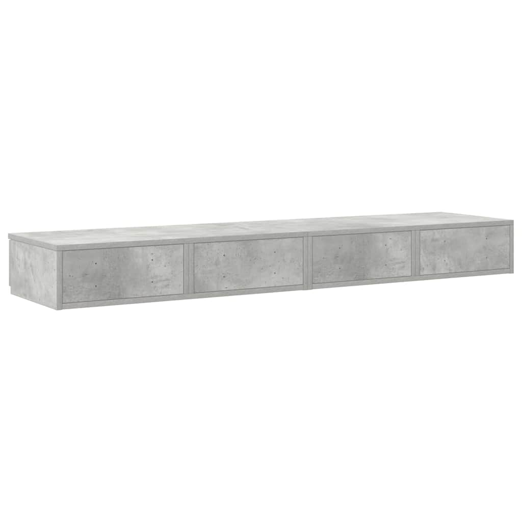 Sengeskuffer Beton Grå 160 x 36,5 x 16,5 cm Konstrueret træ