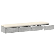 Sengeskuffer Beton Grå 160 x 36,5 x 16,5 cm Konstrueret træ