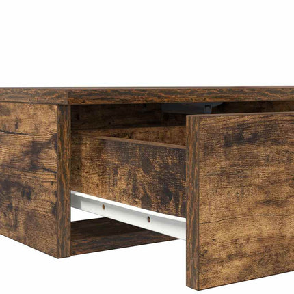 Sengeskuffer Røget eg 160 x 36,5 x 16,5 cm Konstrueret træ