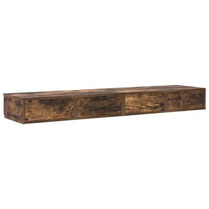Sengeskuffer Røget eg 160 x 36,5 x 16,5 cm Konstrueret træ