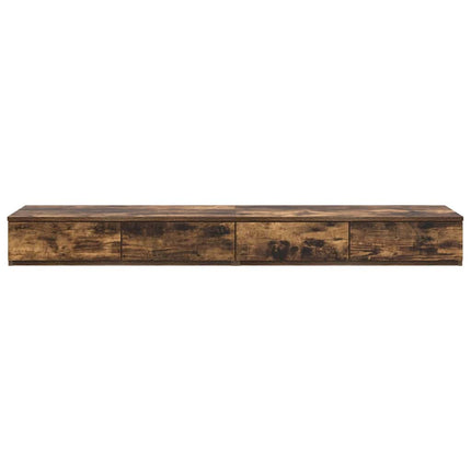 Sengeskuffer Røget eg 160 x 36,5 x 16,5 cm Konstrueret træ