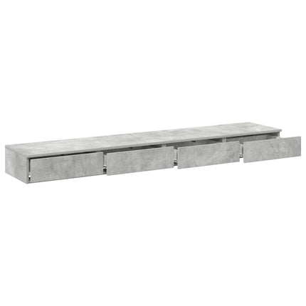 Sengeskuffer Beton Grå 180 x 36,5 x 16,5 cm Konstrueret træ