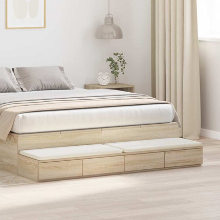 Sengeskuffer Sonoma eg 135 x 36,5 x 16,5 cm Konstrueret træ