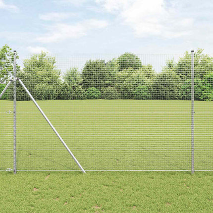 Svejset Trådhegn 2500 x 160 cm Sølv