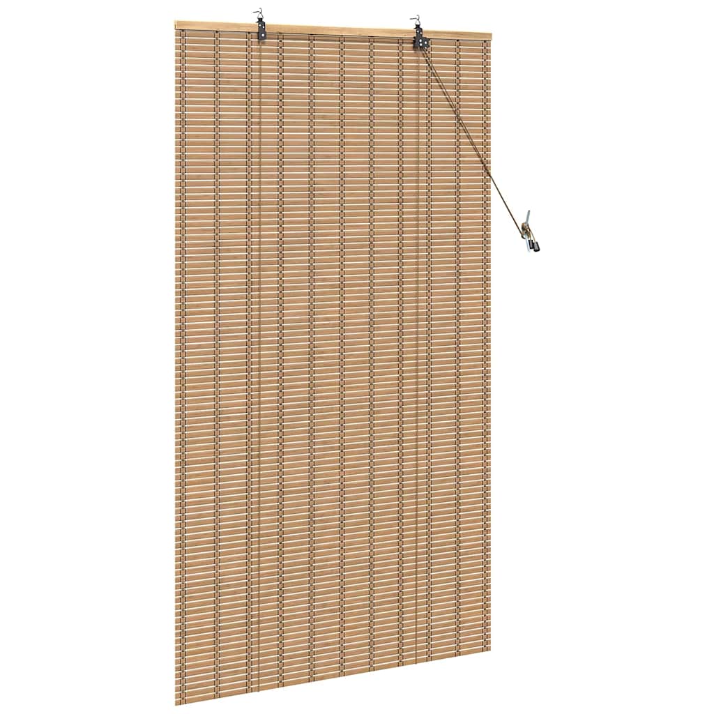 Rullegardin med gardiner Natur 90 x 160 cm Bambus