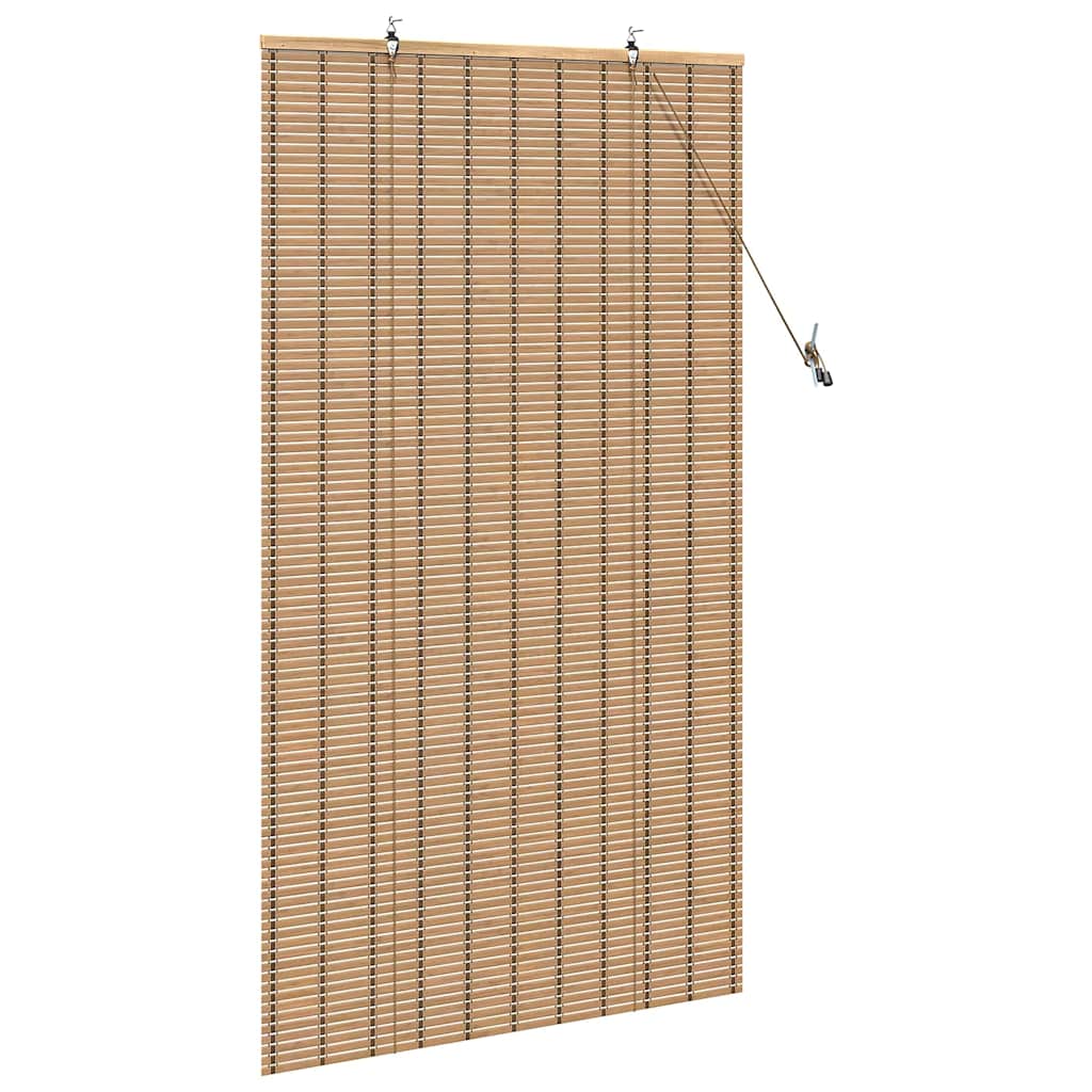 Rullegardin med gardiner Natur 90 x 160 cm Bambus