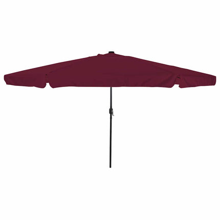 Havesol 395 x 395 x 245 cm Polyester Rund Bordeaux Rød
