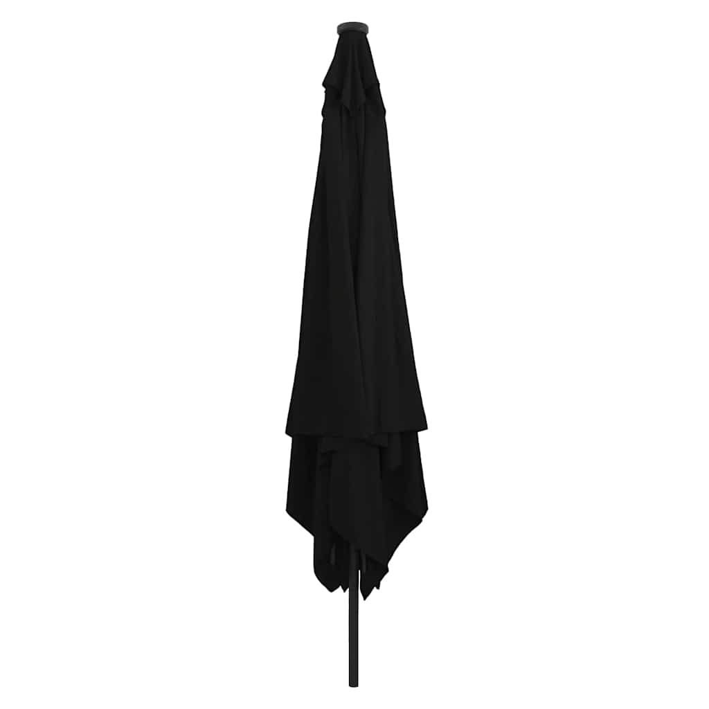 Havesol Sort 295 x 295 x 245 cm Polyester og Stål