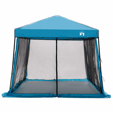 Camping Telt Sæt 2 stk. 6-personers Blå Taffeta og Stof