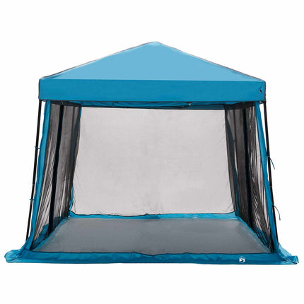 Camping Telt Sæt 2 stk. 6-personers Blå Taffeta og Stof