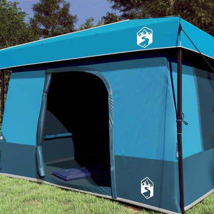 Camping Telt Sæt med tag 2 pcs Blå Taffeta og Stof