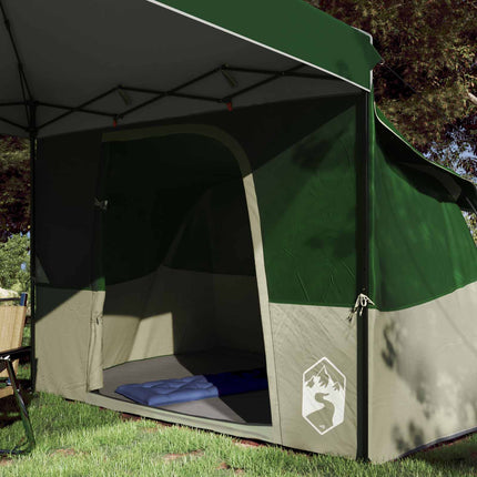 Camping Telt Sæt 2 stk. 4-personers Grøn Taffeta og Stof