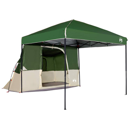 Camping Telt Sæt 2 stk. 4-personers Grøn Taffeta og Stof