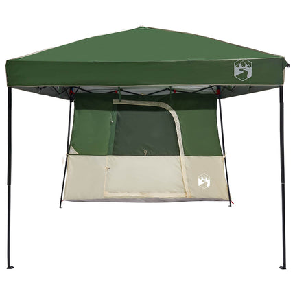 Camping Telt Sæt 2 stk. 4-personers Grøn Taffeta og Stof