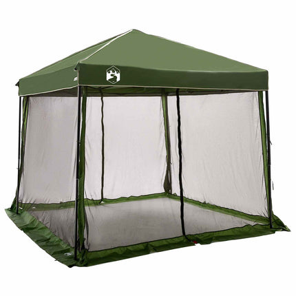 Camping Telt Sæt 2 stk. 6-personers Grøn Taffeta og Stof