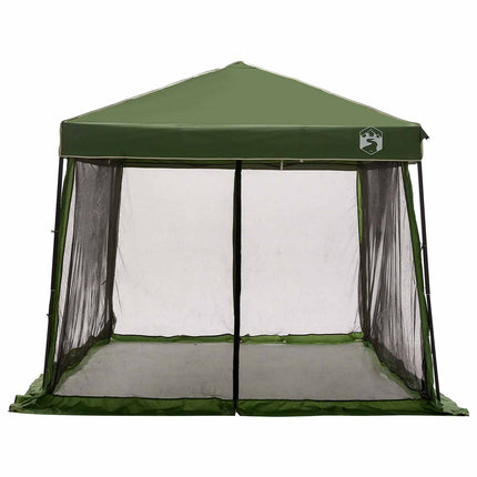 Camping Telt Sæt 2 stk. 6-personers Grøn Taffeta og Stof