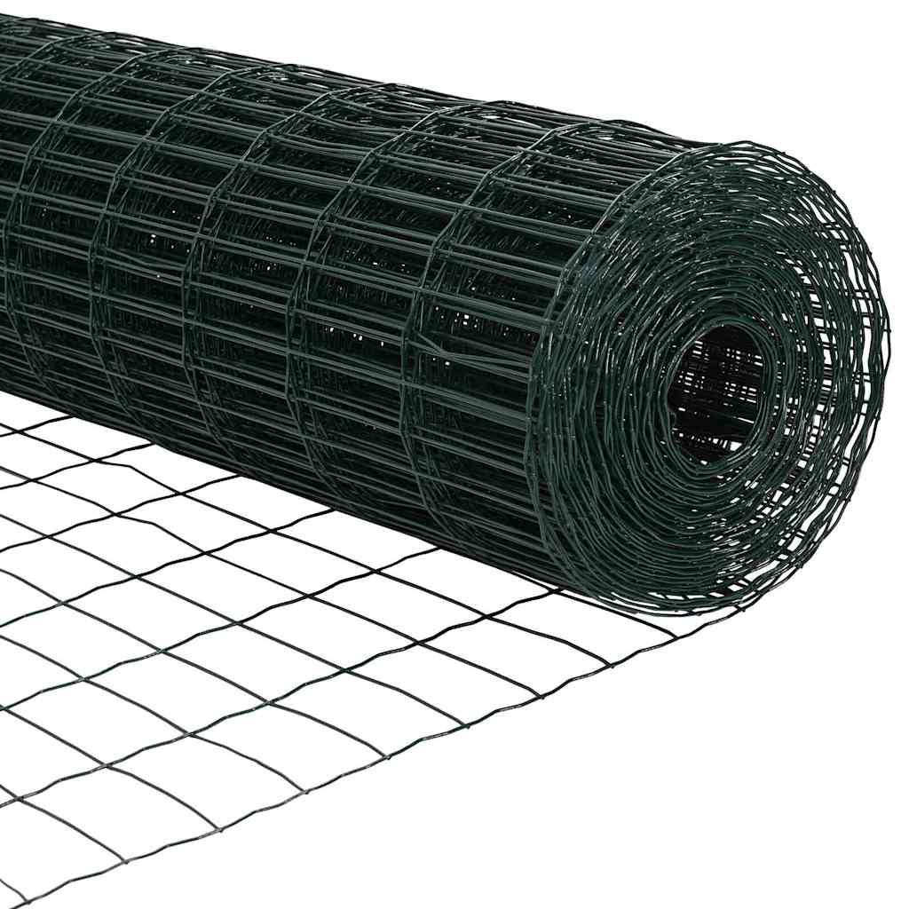 Euro Hejn Grøn 1,5 x 10 m PVC-belagt jern