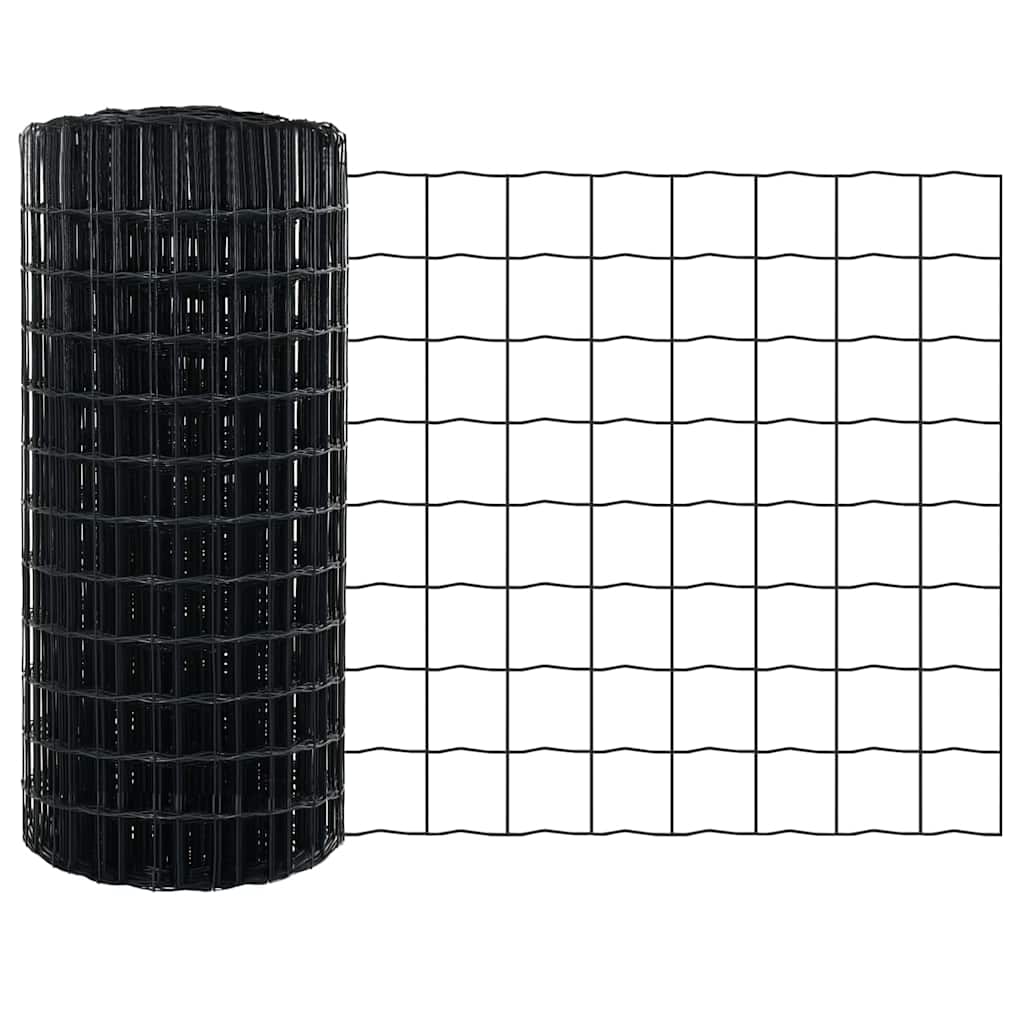 Euro Hejn Grå 0,8 x 10 m PVC-belagt jern