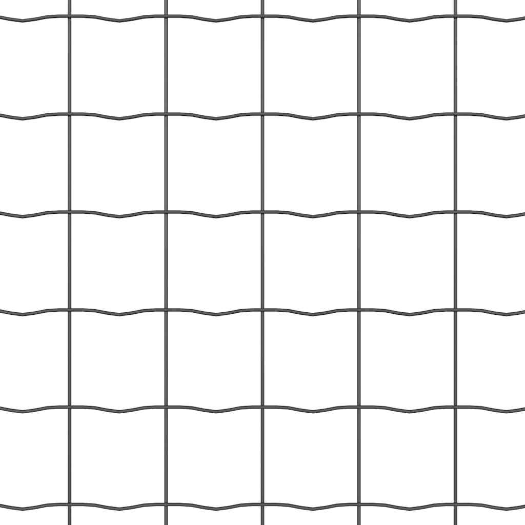 Euro Hejn Grå 1,6 x 10 m PVC-belagt jern