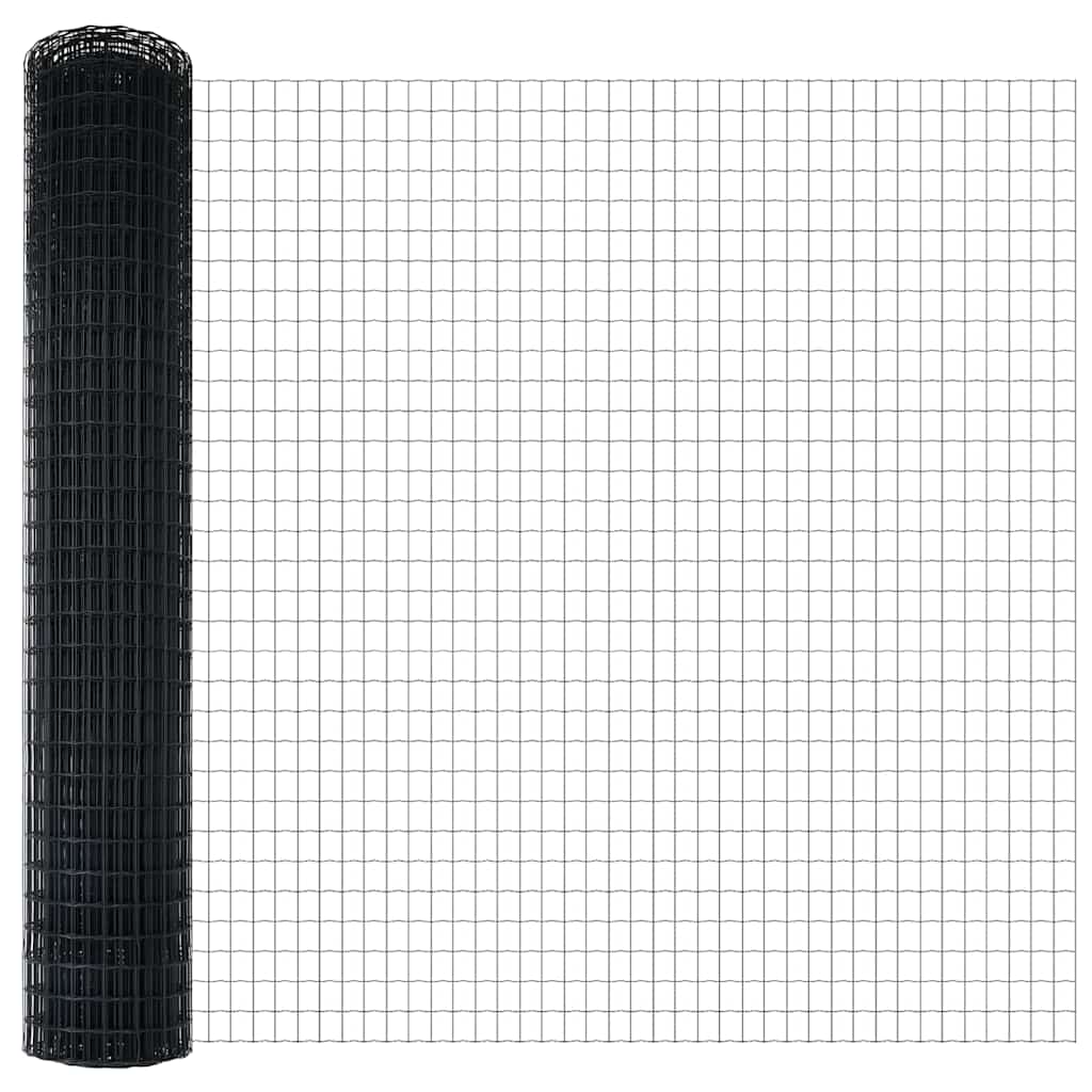 Euro Hejn Grå 1,5 x 10 m PVC-belagt jern