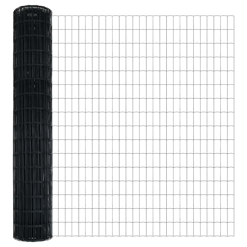 Euro Hejn Grå 1,5 x 10 m PVC-belagt jern
