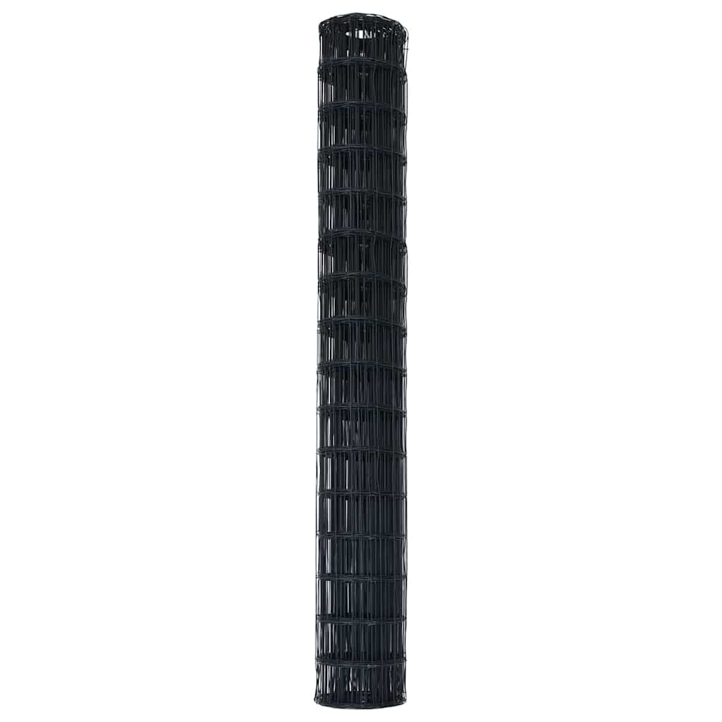 Euro Hejn Grå 1,6 x 10 m PVC-belagt jern