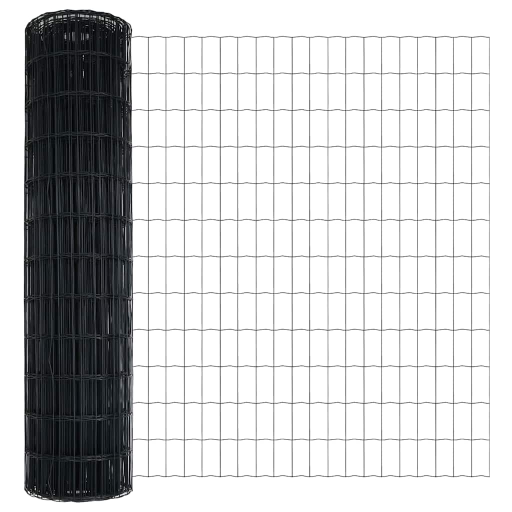 Euro Hejn Grå 1,2 x 25 m PVC-belagt jern