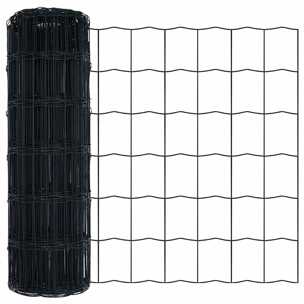Euro Hejn Grå 0.4 x 25 m PVC-belagt jern