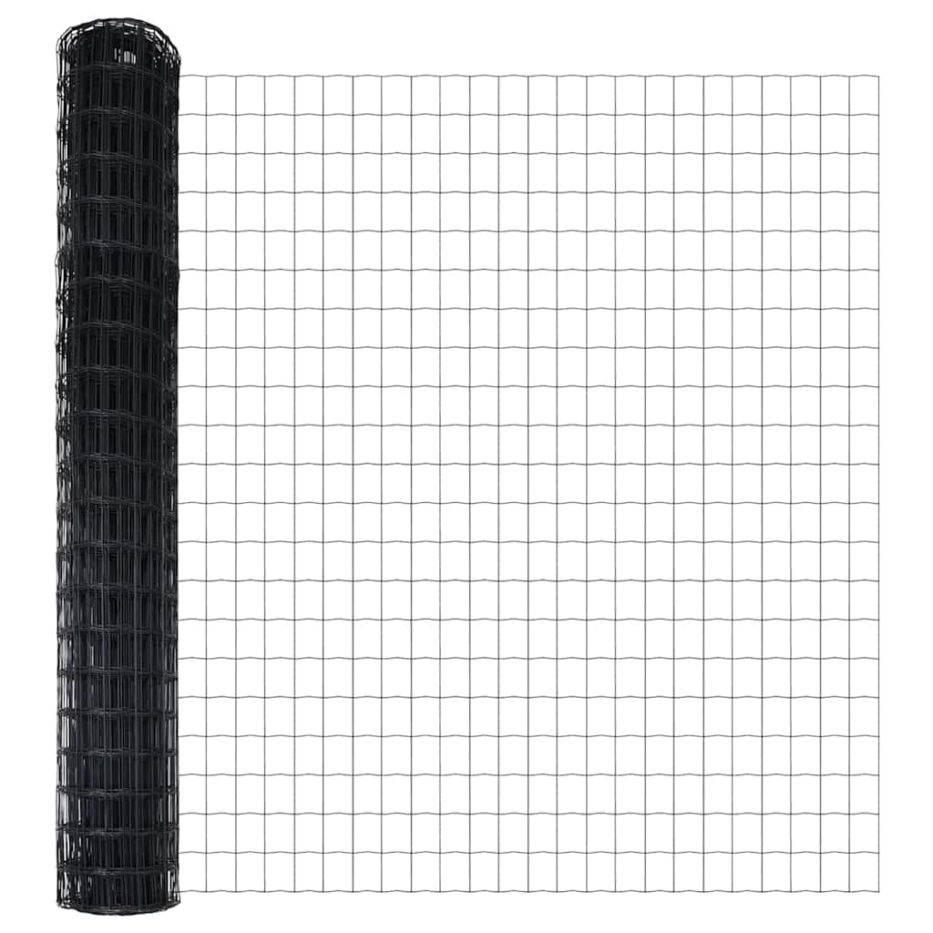 Euro Hejn Sort 1,6 x 10 m PVC-belagt jern
