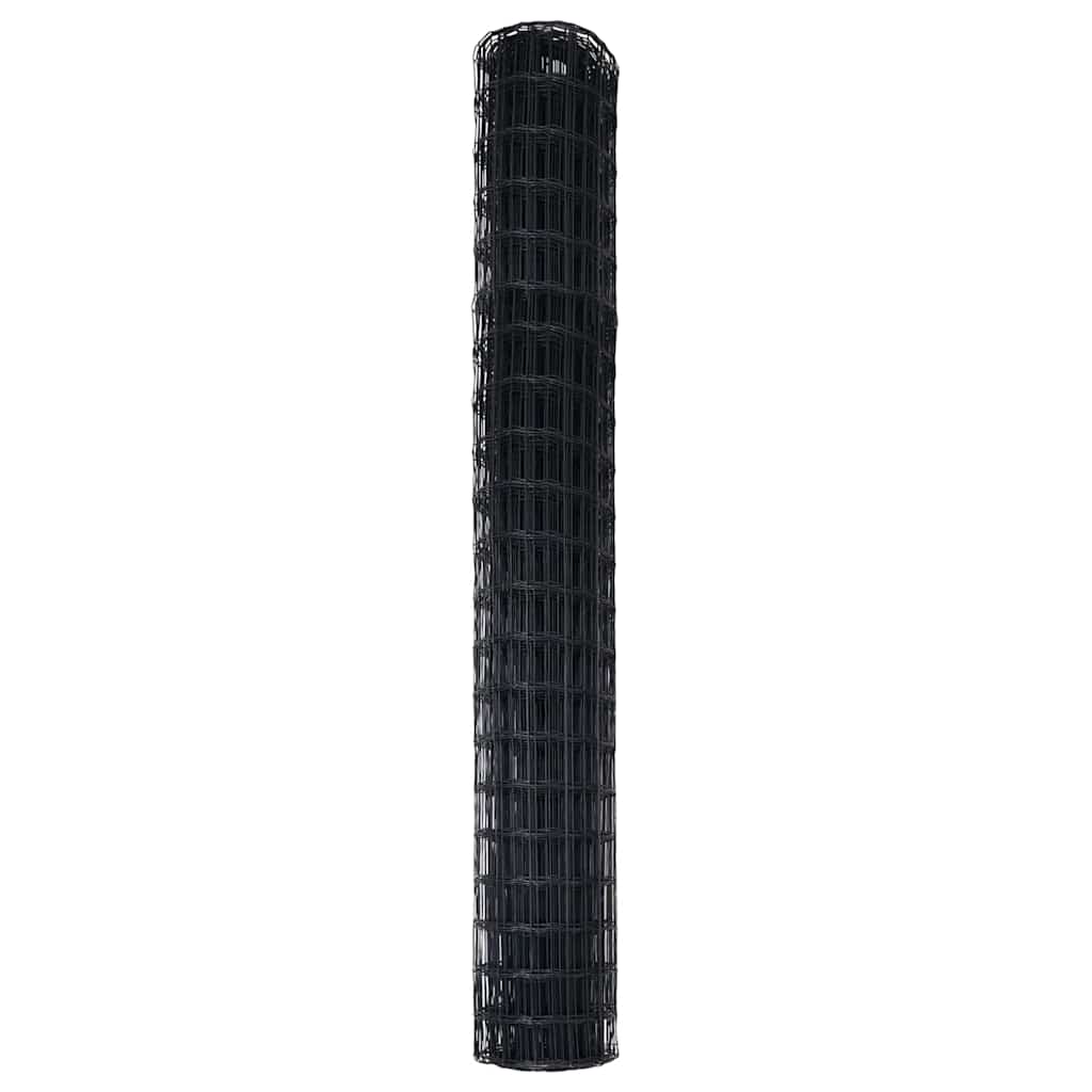 Euro Hejn Sort 1,6 x 10 m PVC-belagt jern