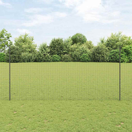 Einbetonierter Zaunpfosten 44 stk. Grå 200 cm
