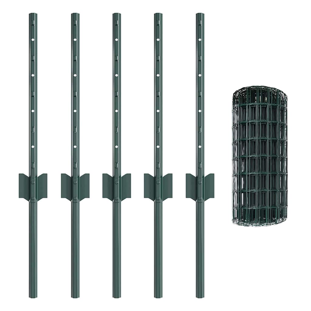 Svejset Trådhegn 10 x 0,4 m (B x H) PVC-belagt stål Grøn Mesh