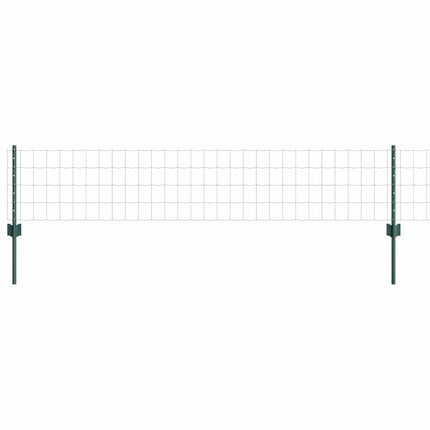 Udendørs Euro Hegn med Stander 10 x 0,4 m PVC-belagt stål Grøn