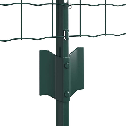 Udendørs Euro Hegn med Stander 10 x 0,4 m PVC-belagt stål Grøn