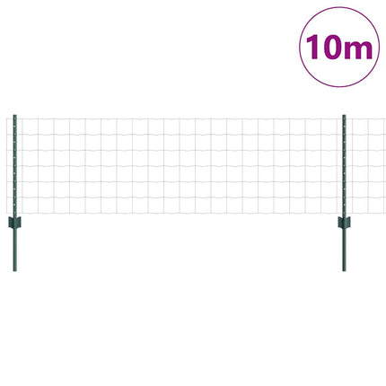 Eurohegn med stolpe 10 x 0,6 m PVC-belagt stål Grøn Mesh