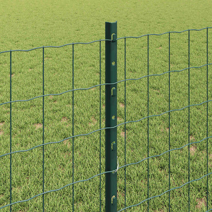 Eurohegn med stolpe 25 x 0,8 m PVC-belagt stål Grøn Mesh