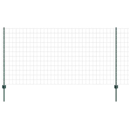 Udendørs Euro Hegn med Stander 25 x 1,2 m PVC-belagt stål Grøn